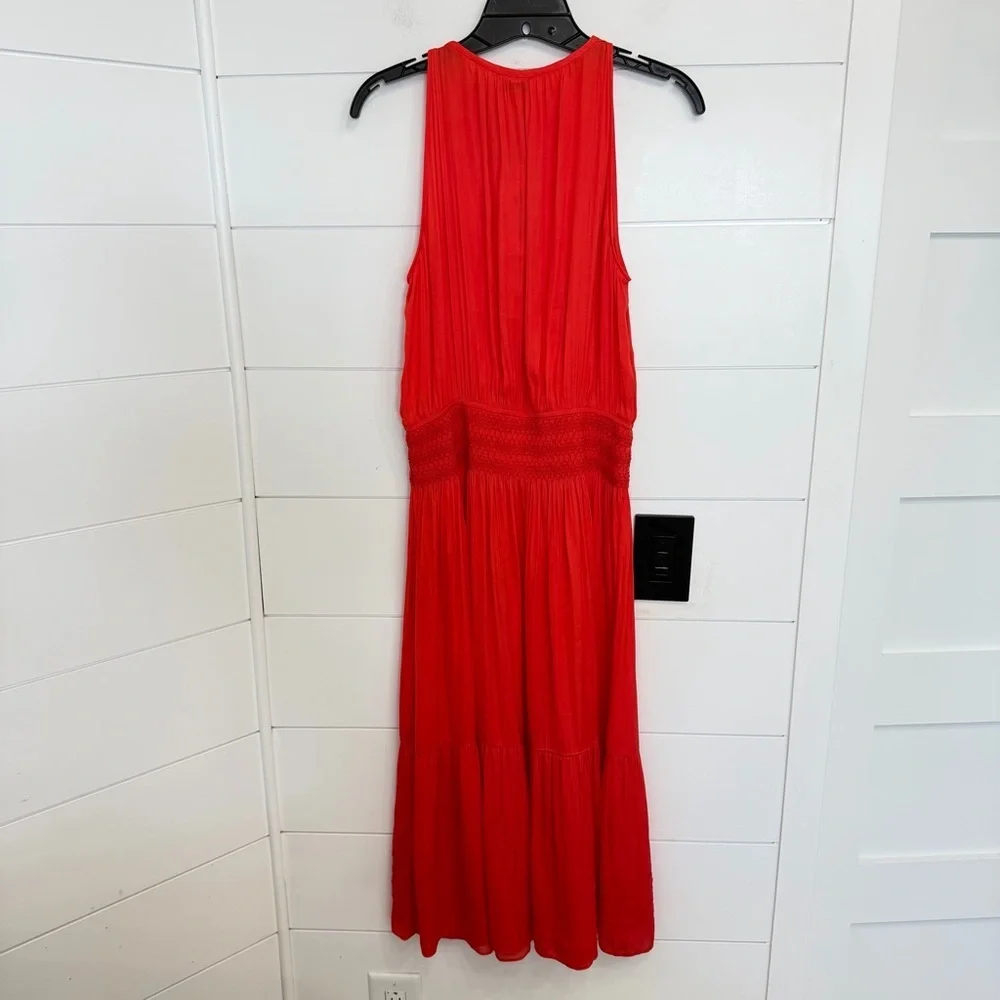 New! Current Air halter keyhole red midi dress 23676_5